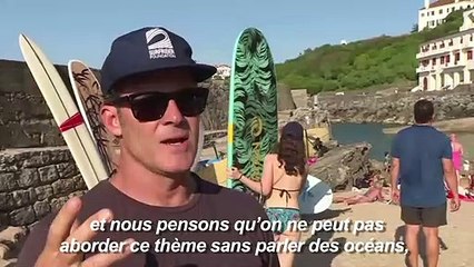 A l'aube du G7, 300 surfers se mobilisent