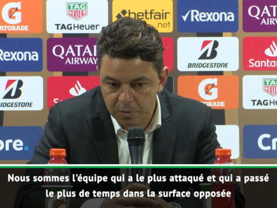 River Plate - Gallardo : "Nous étions largement supérieurs"