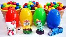 Colors Chocolate Candy Pretend Ice Cream Cups Surprise Toys Hello Kitty Minions Stitch Thomas