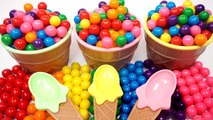 Learn Colors Bubble Gum Pretend Ice Cream Cup Surprise Toys Marvel Hello Kitty Sponge Bob