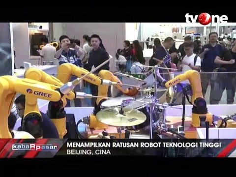 Ratusan Robot Teknologi Tinggi Hadir di Pameran Robot Dunia