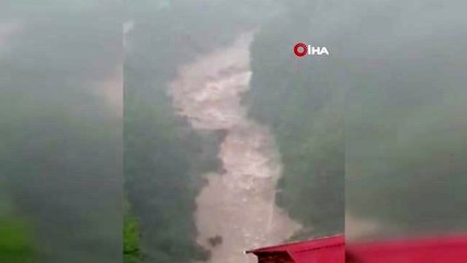 Ordu'da fındık bahçelerini su bastı