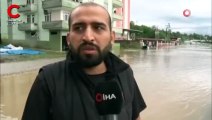 Aniden gelen sel bir ilçeyi yuttu