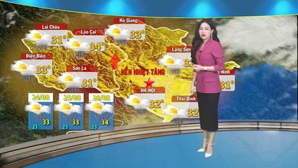 Dự báo thời tiết 3 ngày từ 24/8/2019 | Tin mưa dông ở Bắc Bộ và Bắc Trung Bộ