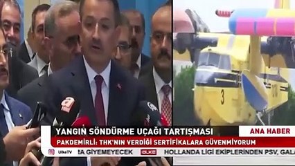 Yangın söndürme uçakları ilk kez görüntülendi