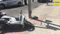 Motorista de 60 años sufre un accidente en Madrid