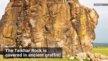 1,500-Year-Old Graffiti Covers This Massive Rock in Mongolia