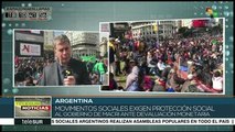 Argentina: movimientos sociales exigen Ley de emergencia alimentaria