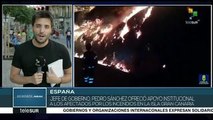 España: Pedro Sánchez ofrece apoyo a afectados por incendios