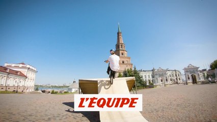 le run complètement dingue d'Irek Rizaev dans le kremlin de Kazan - Adrénaline - BMX