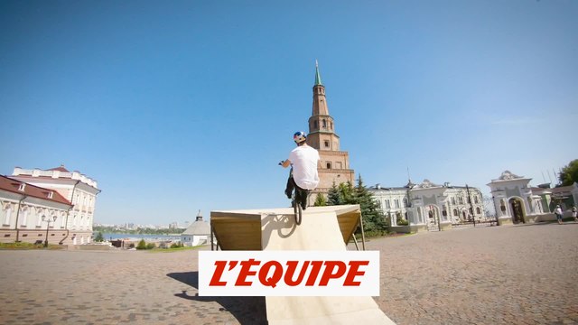 le run complètement dingue d'Irek Rizaev dans le kremlin de Kazan - Adrénaline - BMX