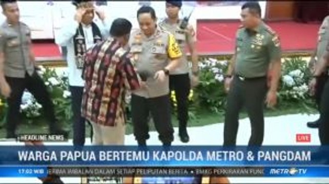 Warga Papua Bertemu Kapolda dan Pangdam Jaya