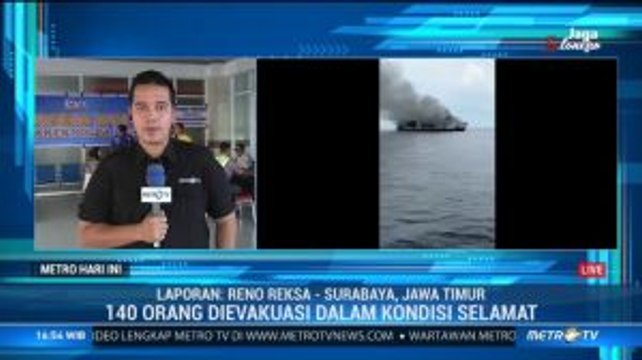 140 Penumpang Diselamatkan dari KM Santika Nusantara yang Terbakar