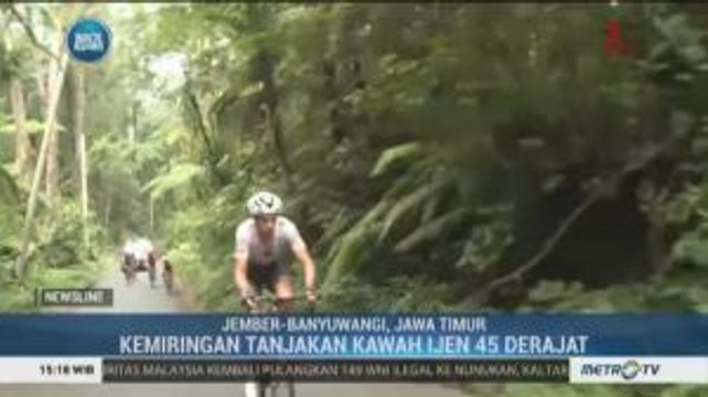Tanjakan Kawah Ijen Jadi Tantangan Pembalap Tour de Indonesia 2019