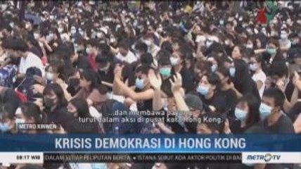 Para Pelajar Hong Kong Ikut Turun ke Jalan