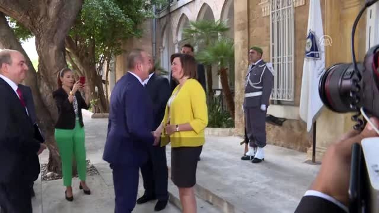 Dışişleri Bakanı Mevlüt Çavuşoğlu - Lübnan İçişleri Bakanı Raya el-Hasan