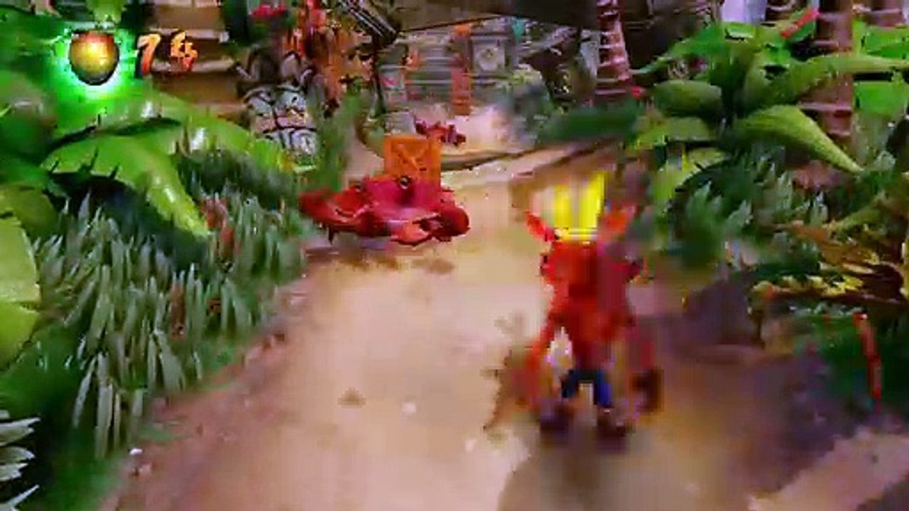 Doing an ASMR while playing Crash Bandicoot in the desert