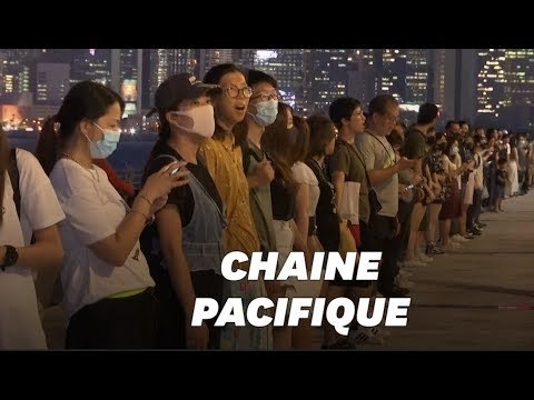 À Hong Kong, les manifestants font une chaine humaine, 30 ans après la Baltic Way
