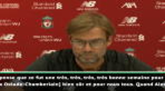 3e j. - Klopp : Alex Oxlade-Chamberlain est dans sa meilleure forme