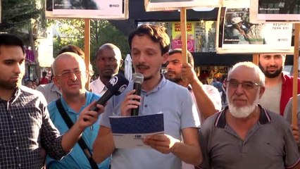 Antalya'da Keşmir protestosu