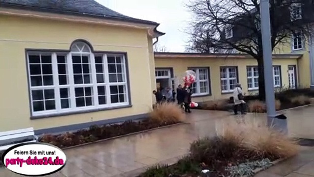 Ballon Explosion! Hochzeitsballon explodiert