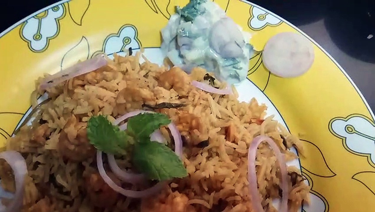 Prawn Biryani in 3 steps