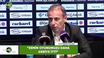 Abdullah Avcı: "Zemin oyunumuzu daha geriye itti"