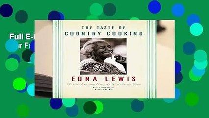 Full E-book  The Taste of Country Cooking  For Free