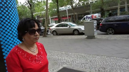 BDMV-213 Aruna & Hari Sharma walking at Budapester Str. 32, 10787 Berlin Aug 13, 2019