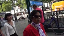 BDMV-211 Aruna & Hari Sharma walking at Kurfürstendamm 227-229, 10719 Berlin Aug 13, 2019