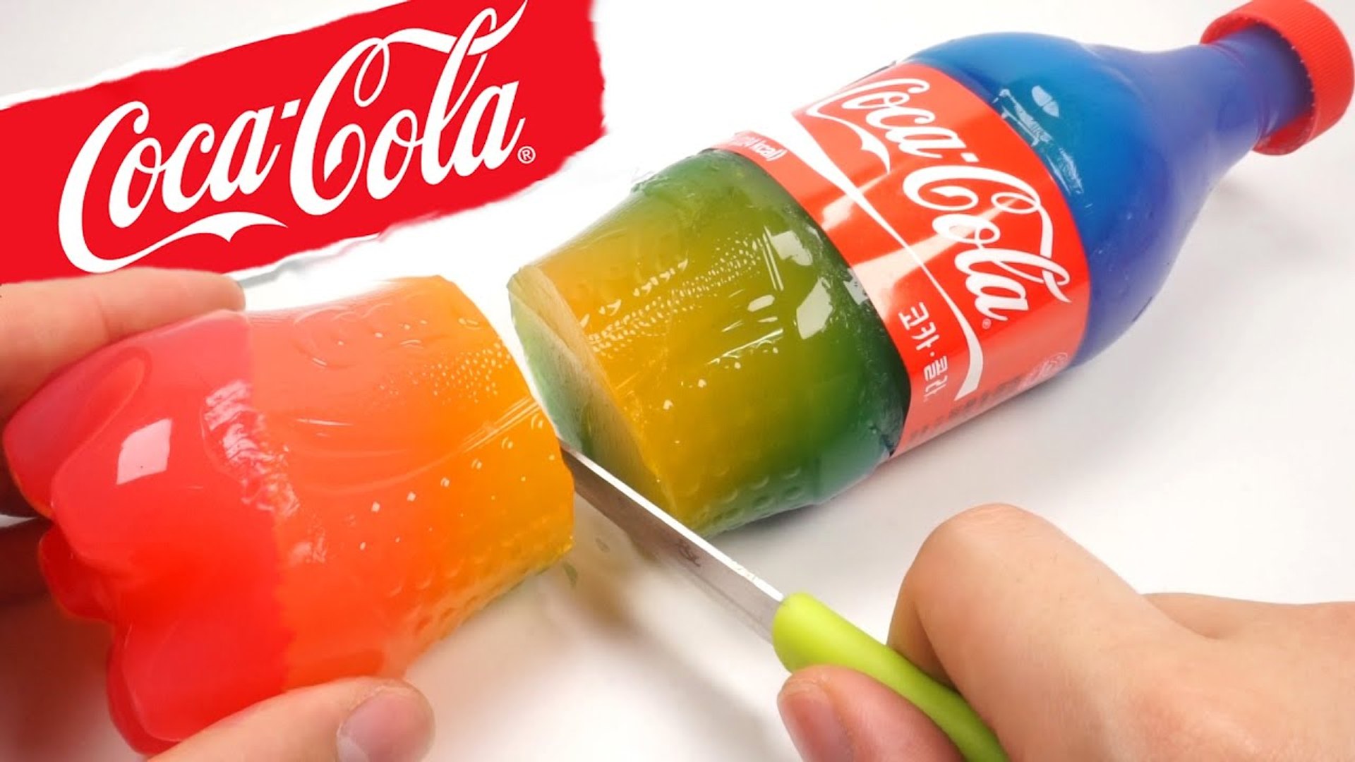 How To Make Rainbow Coca Cola Bottle Drinking Water Pudding Jelly Cooking  DIY Surprise Jelly Recipe - video Dailymotion