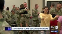 Members of the Army National Guard deployed to the Middle East