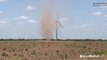 Spinning windmills and dust devils