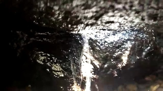 Water flow through rock