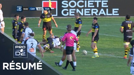 PRO D2 - Résumé Carcassonne-Vannes: 37-10 - J01 - Saison 2019/2020