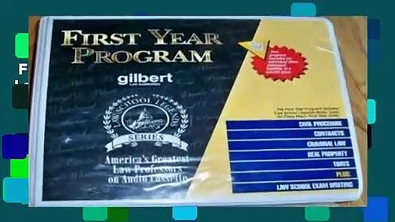 Full Version  First Year Program: Gilbert Law Summaries  Best Sellers Rank : #2