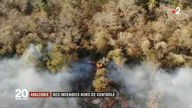 Nouvelles images des incendies en Amazonie qui semblent incontrôlables