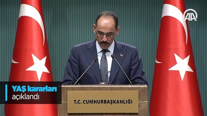YAŞ kararları açıklandı