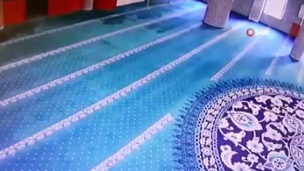 Kartal’da camilere dadanan hırsız kamerada