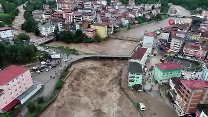 Samsun, sel sularına teslim oldu