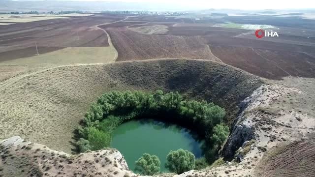 Sivas'ın gölleri denizi aratmıyor...Sivas gölleri havadan görüntülendi