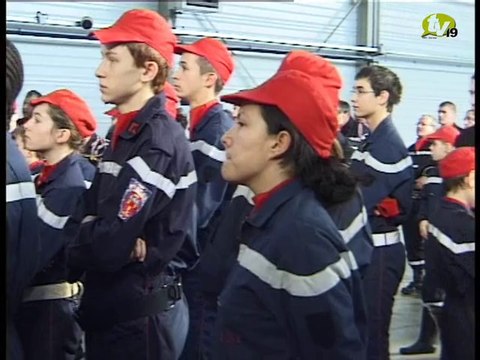 Remise de médailles au service départemental des pompiers
