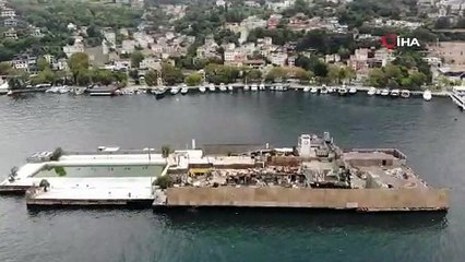 Kaderine terk edilen Galatasaray Adası havadan görüntülendi