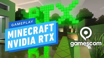 Minecraft With Ray Tracing NVIDIA EVENT @ Gamescom 2019