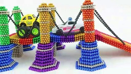 DIY - How To Make Rainbow Bridge With Magnetic Ball | Oddly Satisfying Magnetic Ball 4K