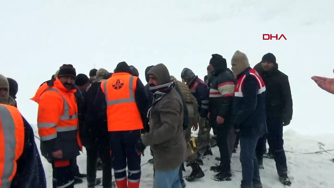 Van'da çığ felaketi