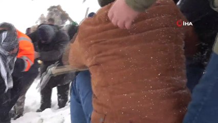 Çığ Altında Kalan Yaralılar Böyle Kurtarıldı