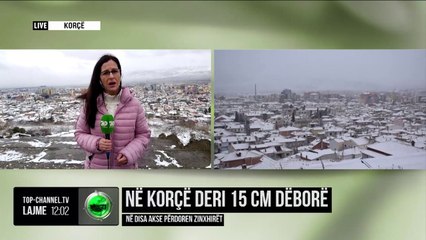 Në Korçë deri 15 cm dëborë/ Në disa akse përdoren zinxhirët