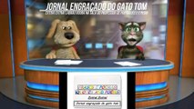 Jornal engraçado do gato tom: Ladrão rouba na sala do professor de português e é pego! [Frases e Poemas]
