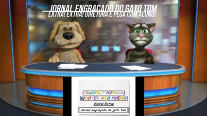 Jornal engraçado do gato tom: Diretora é pega com aluno! [Frases e Poemas]